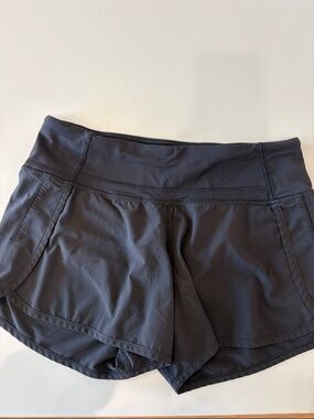 lululemon athletica black Athletic Shorts with Wide Waistband